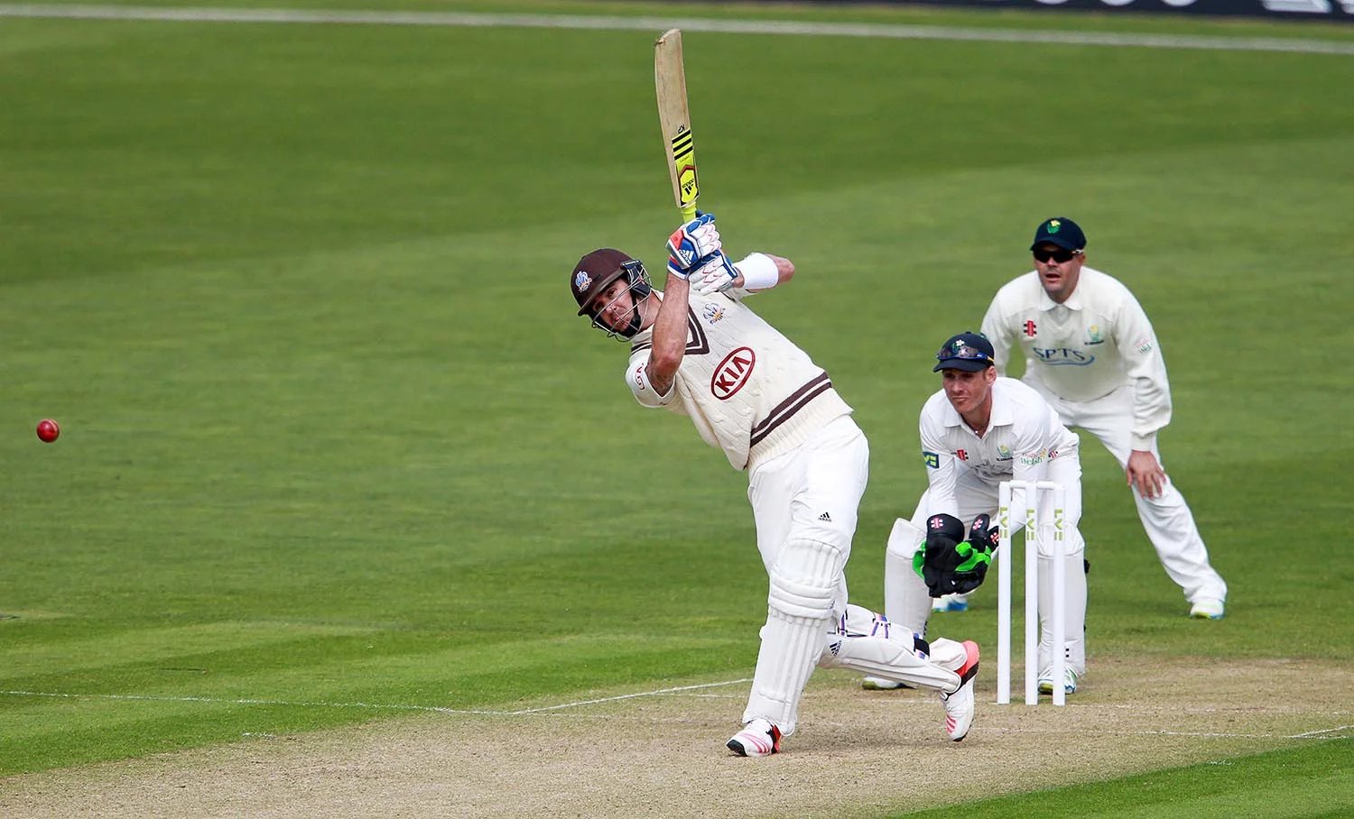 Kevin Pietersen batting for Surrey