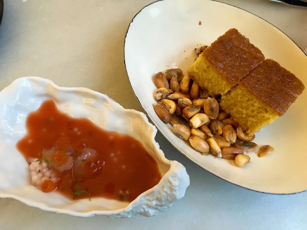gazpacho & cornbread