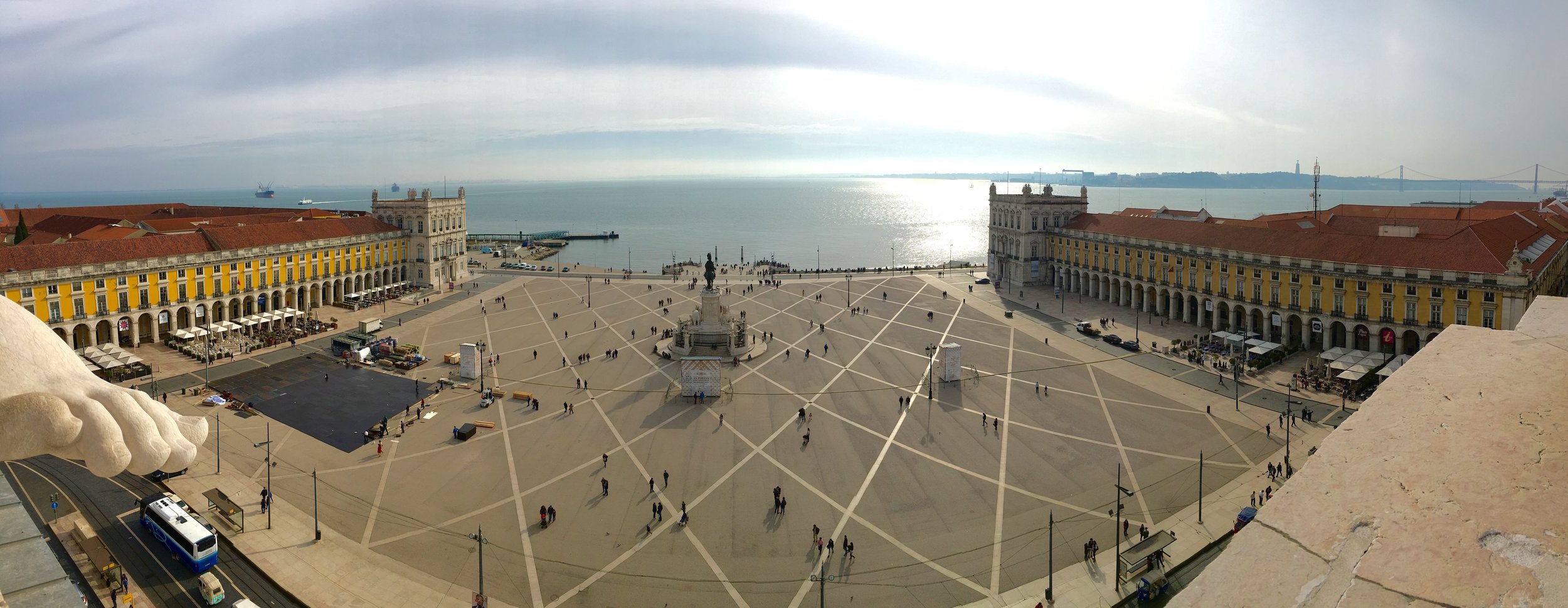 View From Arco da Rua Augusta over Praça do Comerçio, Lisbon