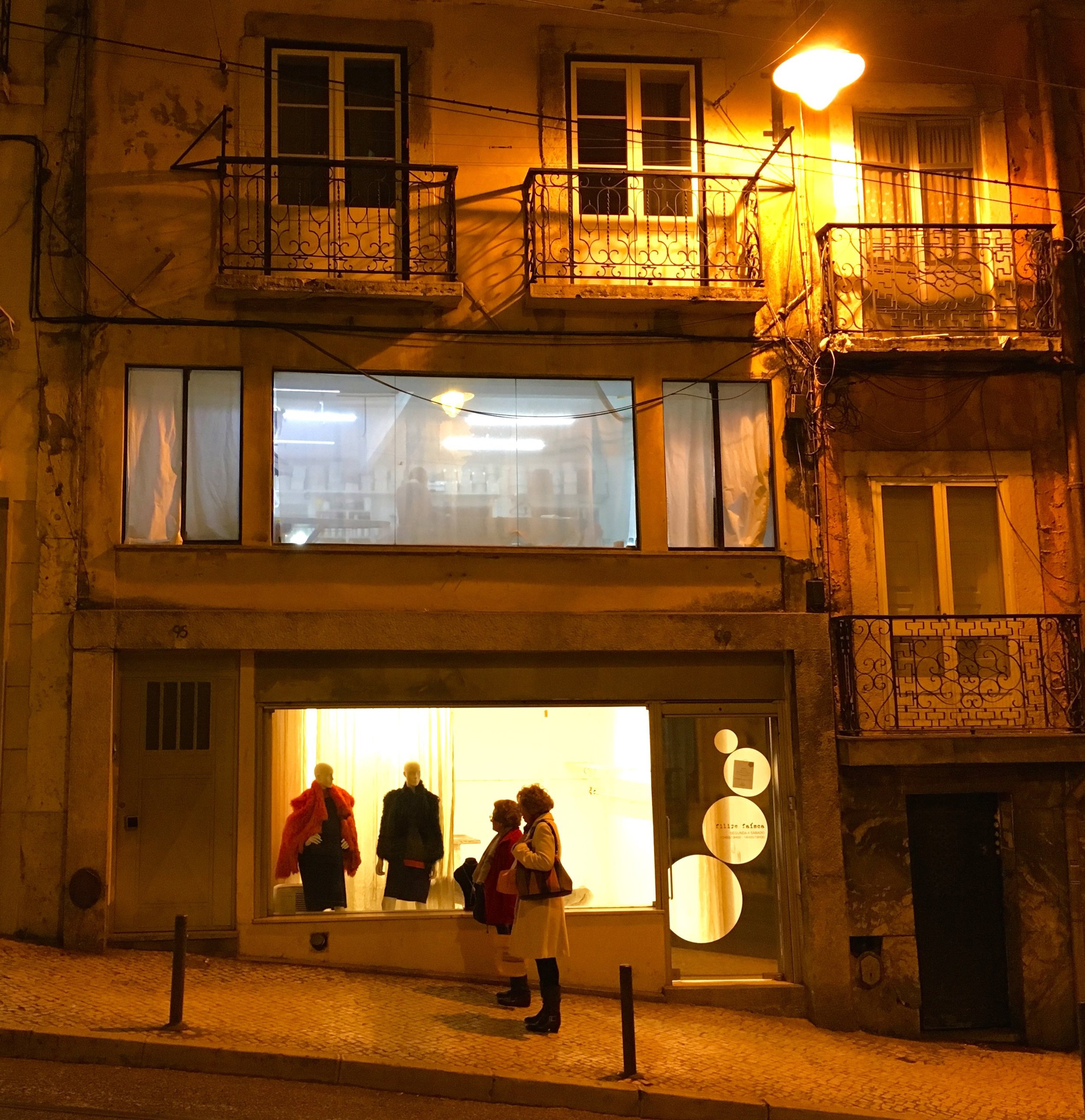 Walking up Calçada do Combro, Lisbon