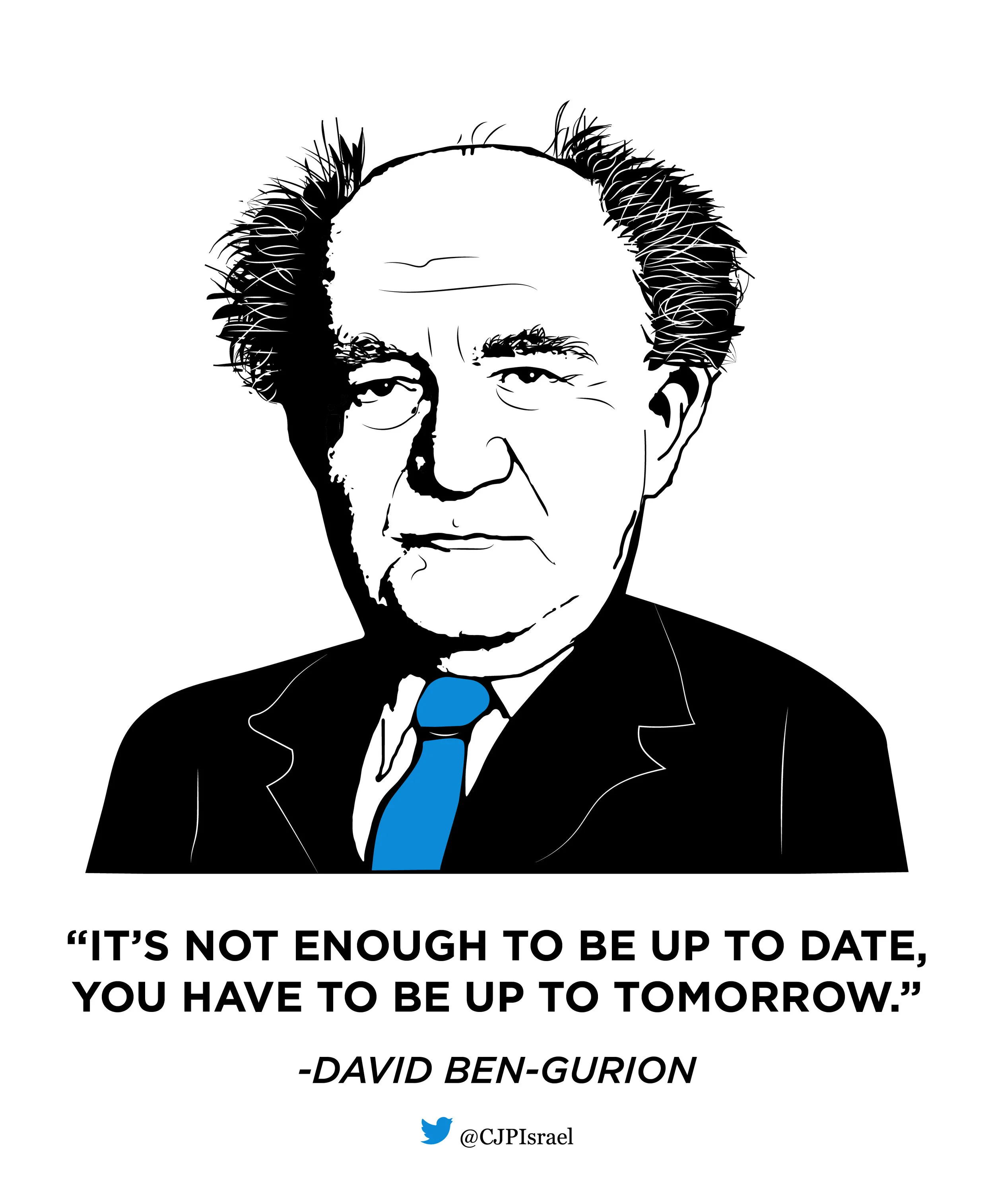 David Ben-Gurion Notebook Cover Art