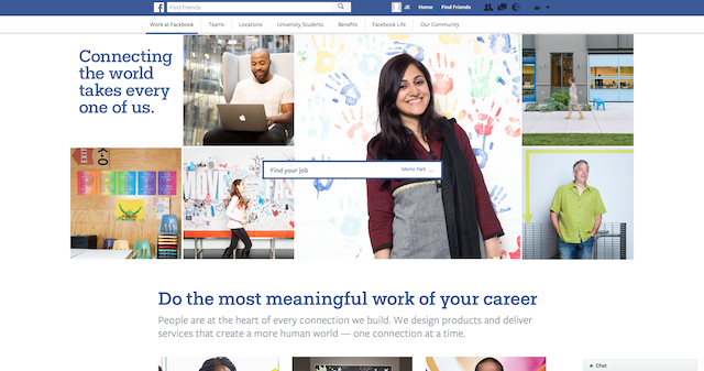 Careers landing page