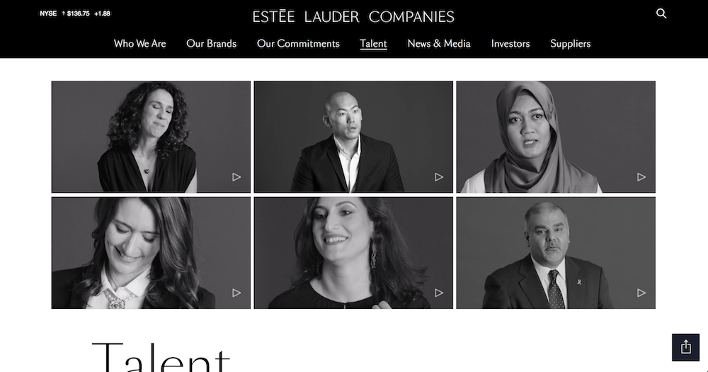 From the EL Companies 'Talent' landing page