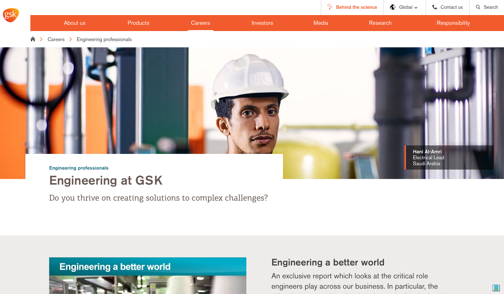 GSK makes excellent use of employee profiles and stories to show jobseekers what working at the company is like. The company's innovative and welcoming new job finder tool attempts to redefine what the corporate job search can look like - mostly successfully.