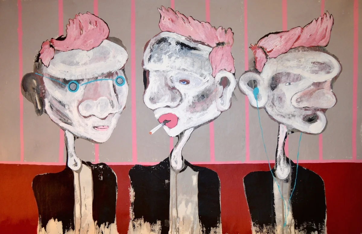 Smoke some evil. Acrylic on Canvas. 72 x 119 cm.