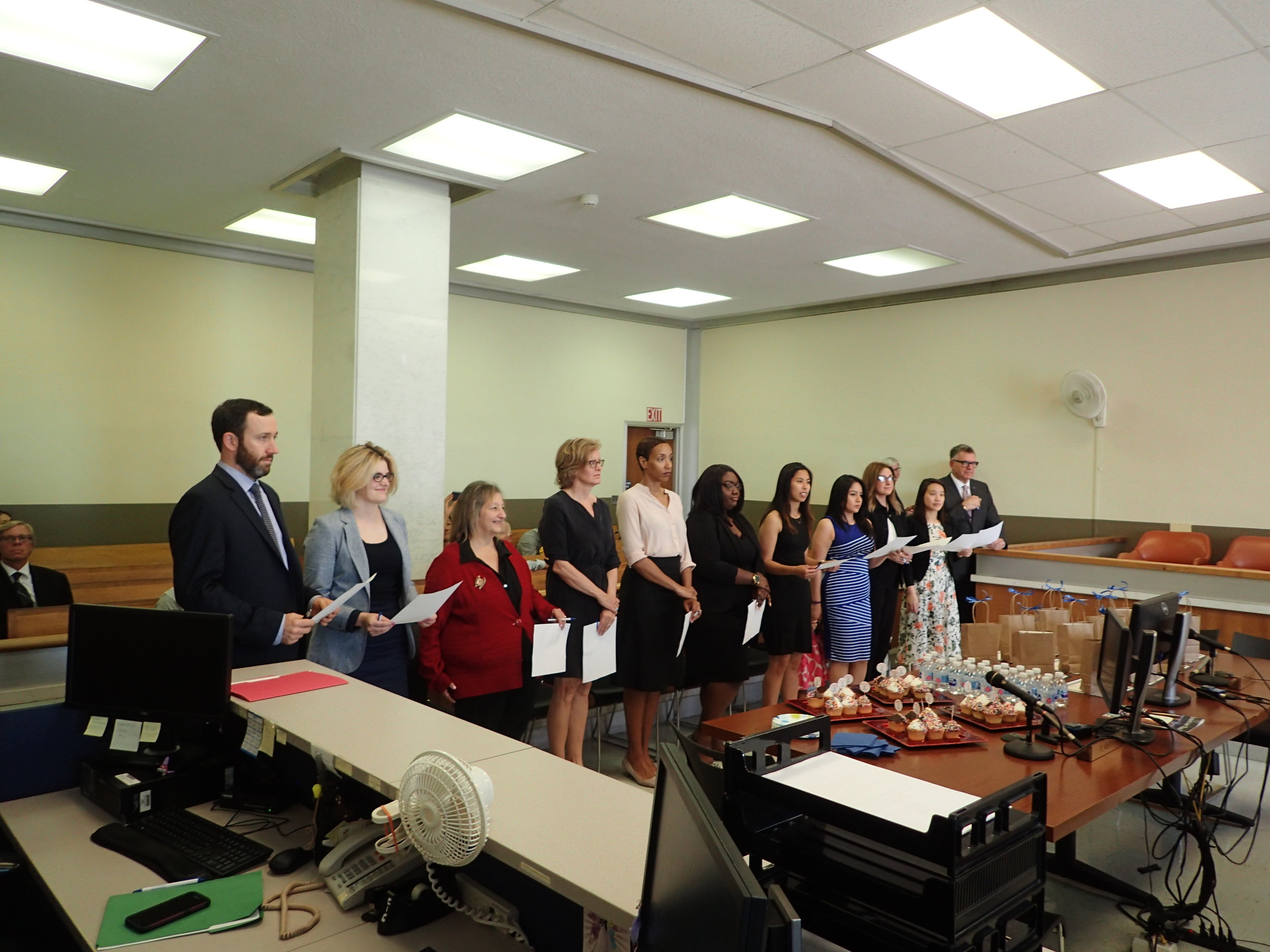 11 New Volunteers Are Sworn In This Past May Hudson County Court