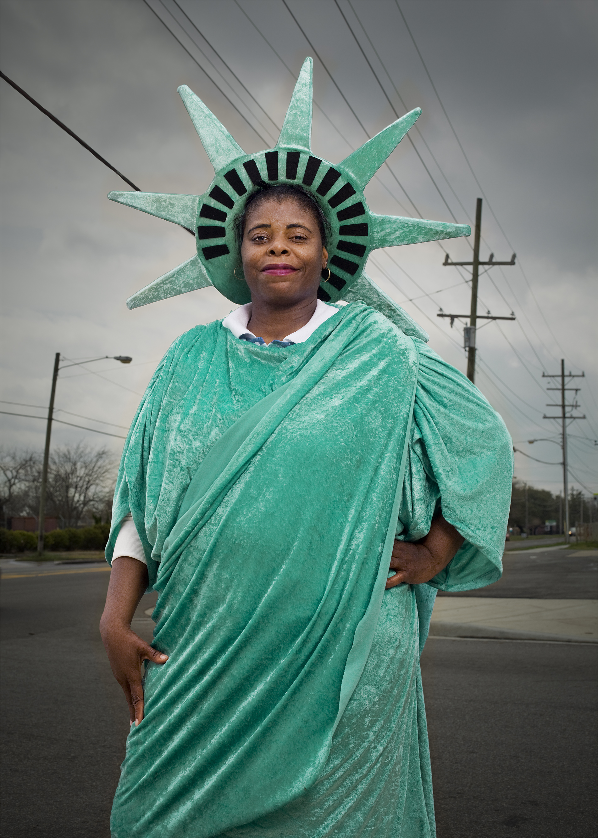 Patricia Patricia has worked as a bell ringer for Salvation Army and also as a housekeeper at a motel. She likes the waver job and feels special when she puts on the liberty costume. She gets paid 7 dollars an hour and works 4 hours a day. She would like to work more hours but the wavers are not allowed to work more than four hours.
