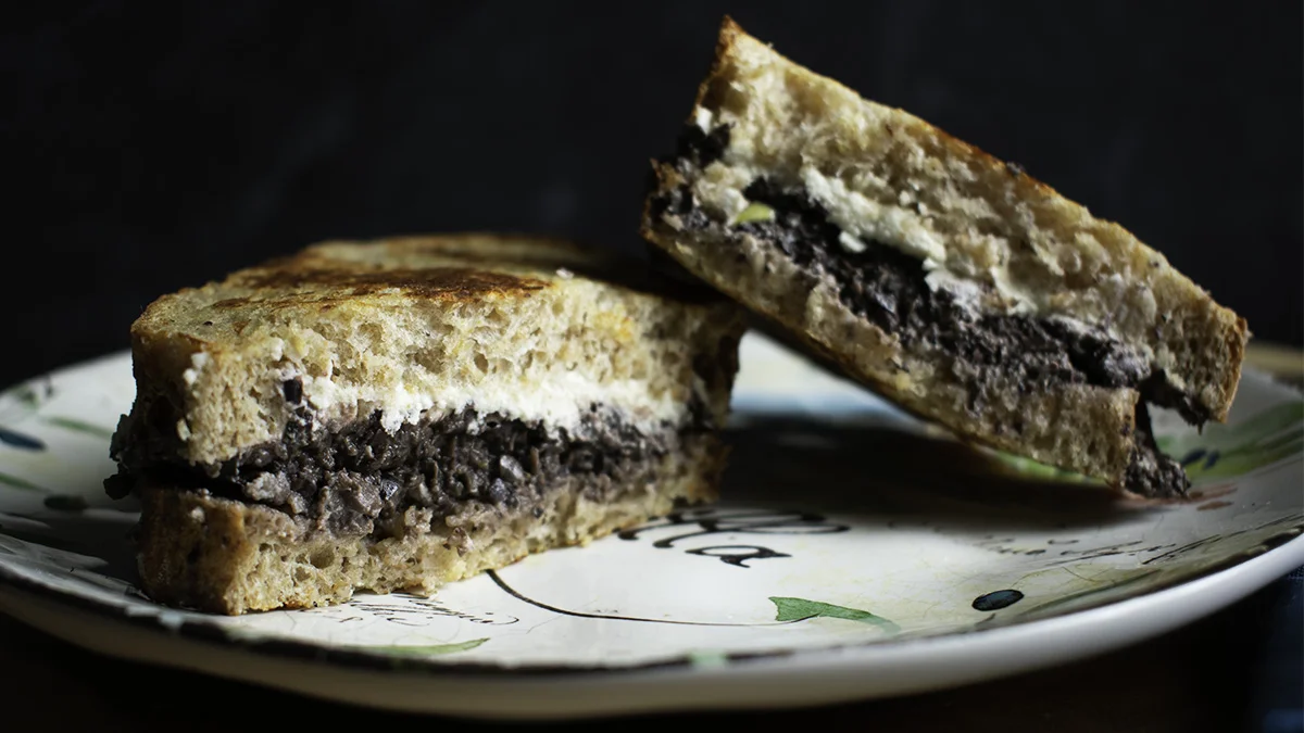Grilled Tapenade and Almond Goat Cheese Sandwich 16x9.jpg