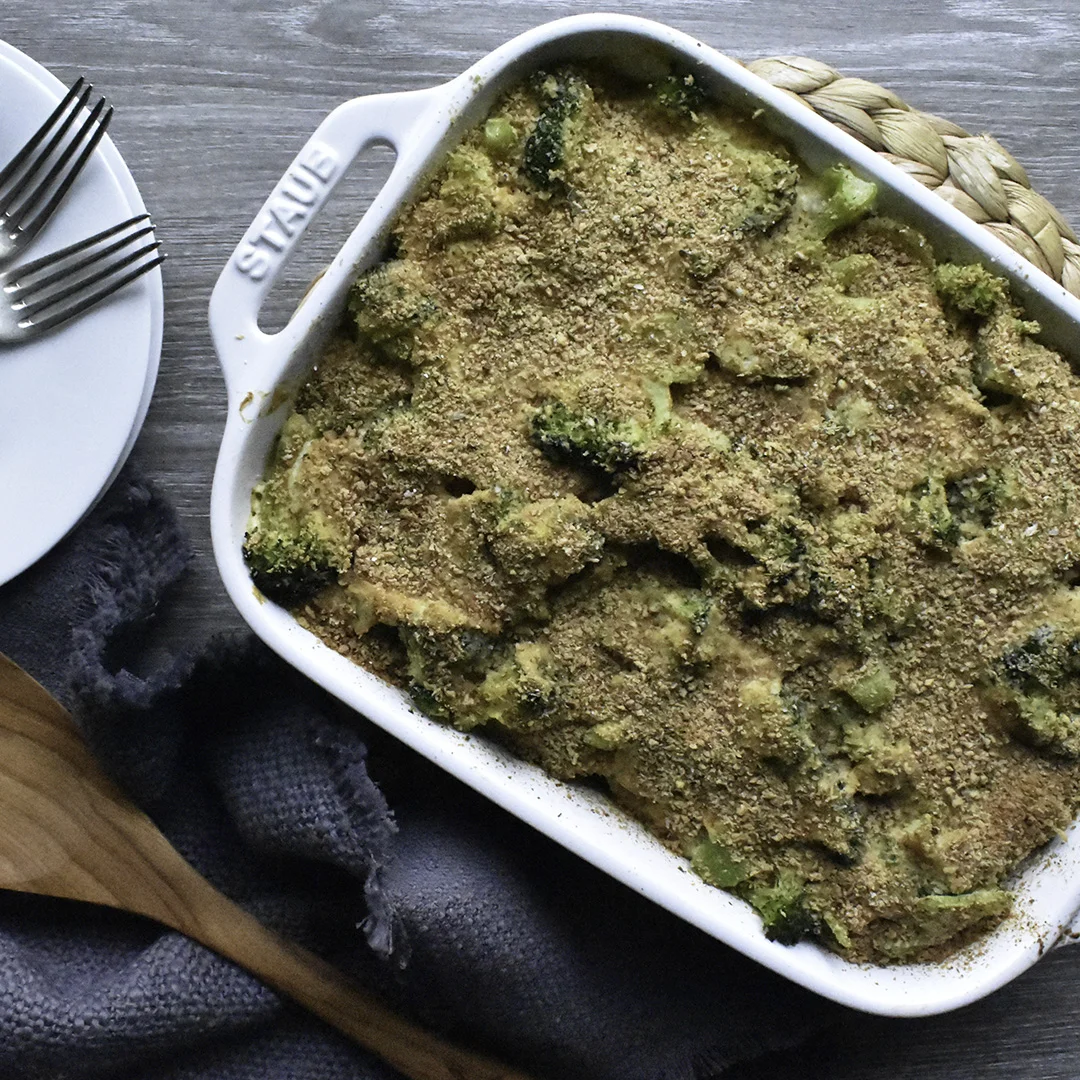 This Scalloped Broccoli and Potatoes is a ketchup magnet in our house