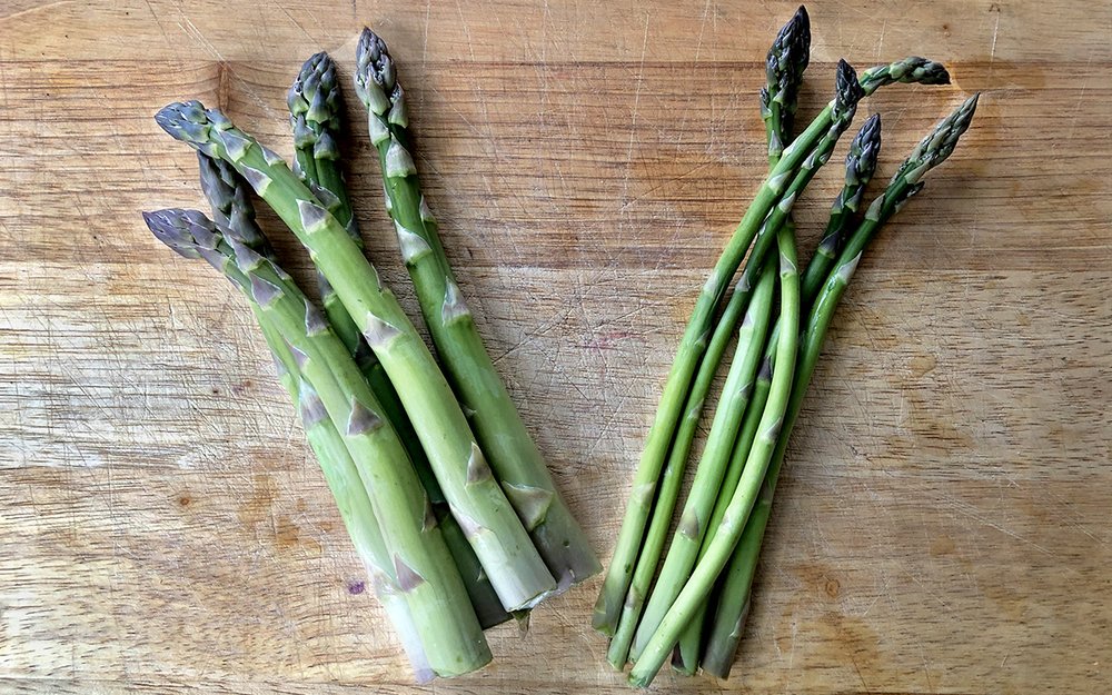 Fat vs. Thin Asparagus — Gracious Vegan
