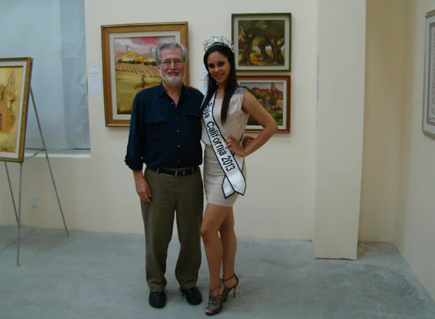 Anthony A. González and Miss Baja California