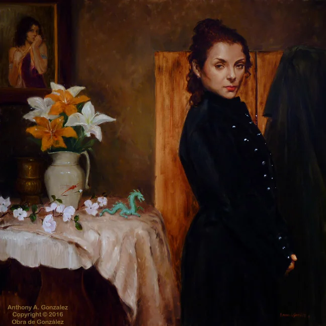 "Dragonfly, Dragon" 30" x 30" Oil on Linen