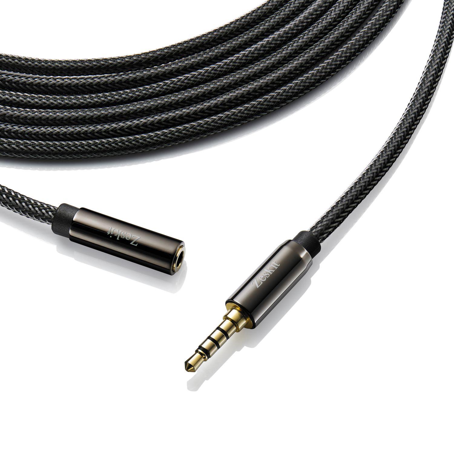 Junsi Replacement Remote Volume Control Talk Cable Cord Line Lead Wire for Bose Soundtrue//Soundlink On Ear//QC25//QC35//OE 2 headphones black