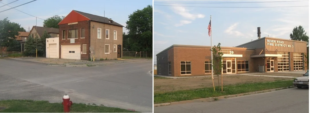 River Road Fire District Firehall Old to New