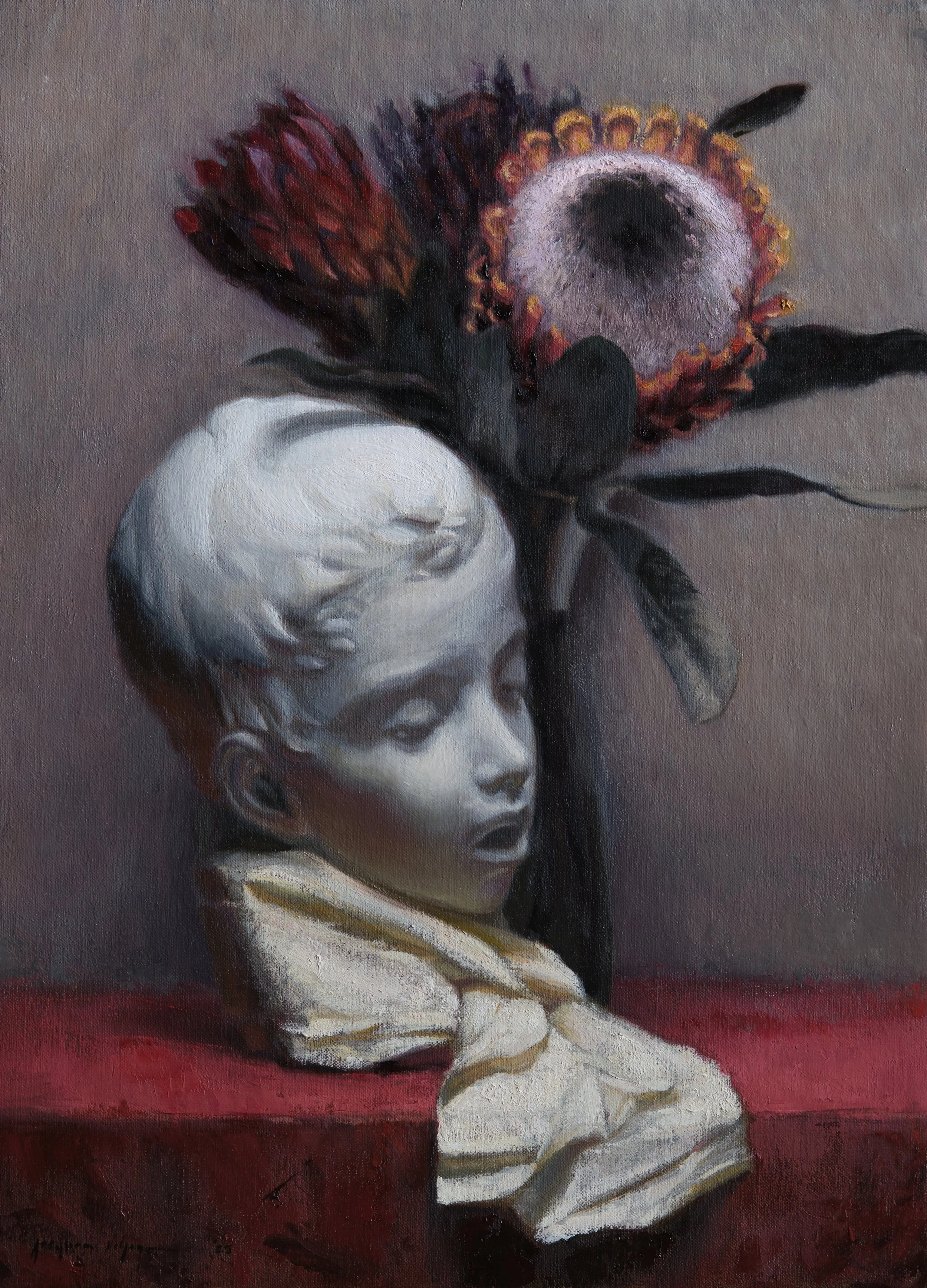  “Ndikulele” (forgive me / I forgive you")  Oil on linen  30cm x 40cm  2025 