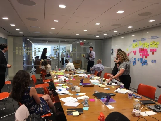 Work-shopping at Bloomberg Philanthropies & Behavioral Insights Team i-teams training session