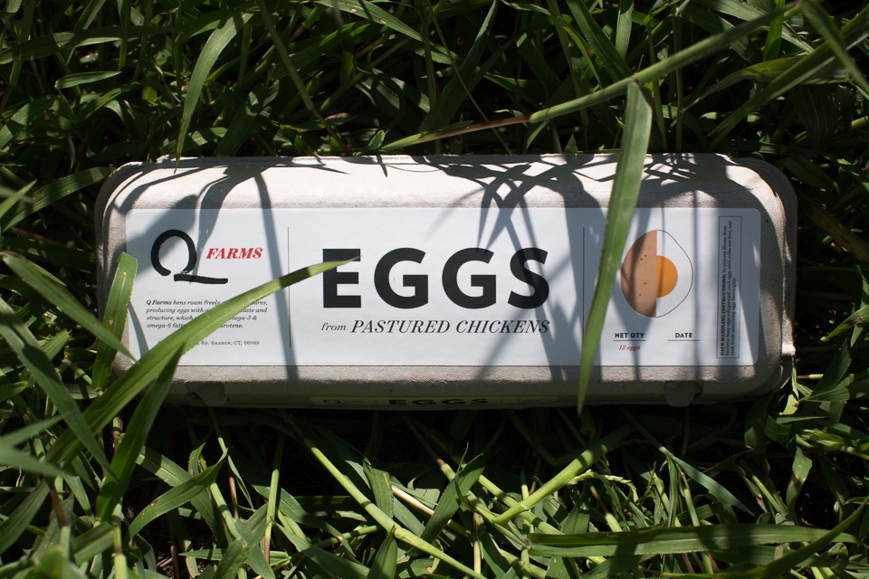 Q Farms hens roam freely on our pastures, producing eggs with an excellent taste and structure, which are high in omega-3 & omega-6 fatty acids and beta carotene.