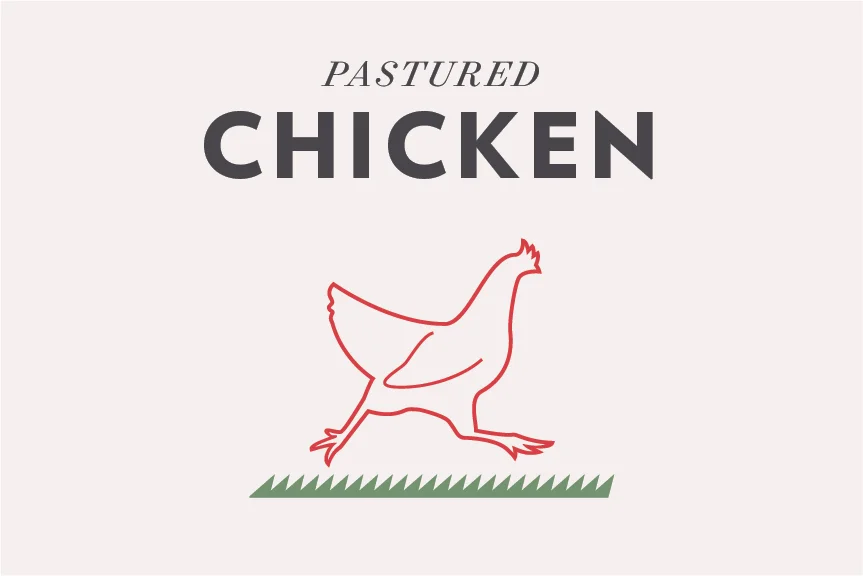 Q Farms chickens are humanely raised on our rolling pastures and rotated daily. They are grown without the use of antibiotics, and are fed non-GMO grains to supplement the grass and insects they naturally eat. Fresh chickens are available from May until November while our broilers are out on pasture. During the winter months, they are available frozen.