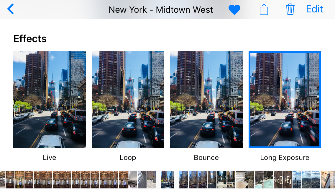 Ustawienia efektów zdjęć w telefonie