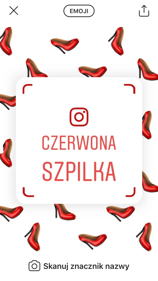 Znacznik nazwy na Instagramie