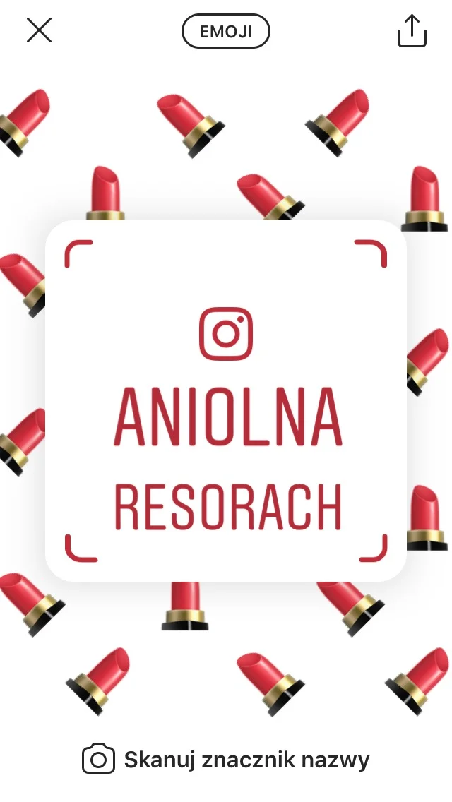 Znacznik nazwy na Instagramie