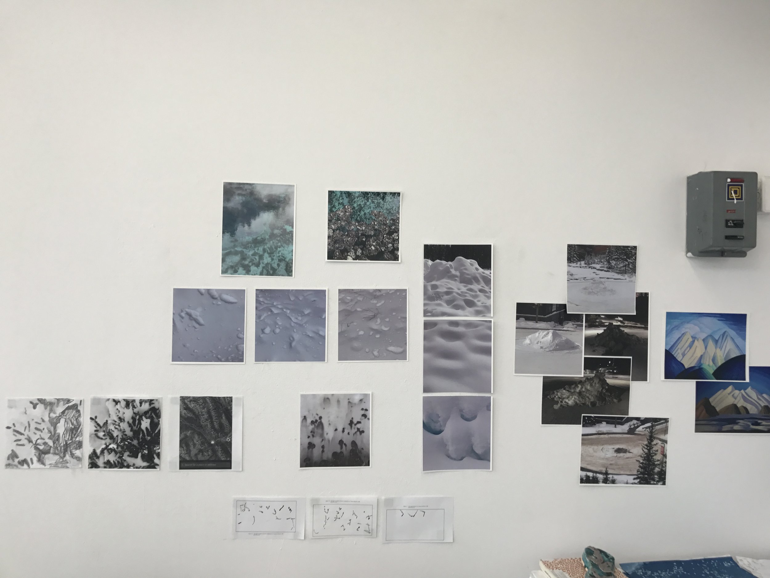 studio wall, Banff Centre