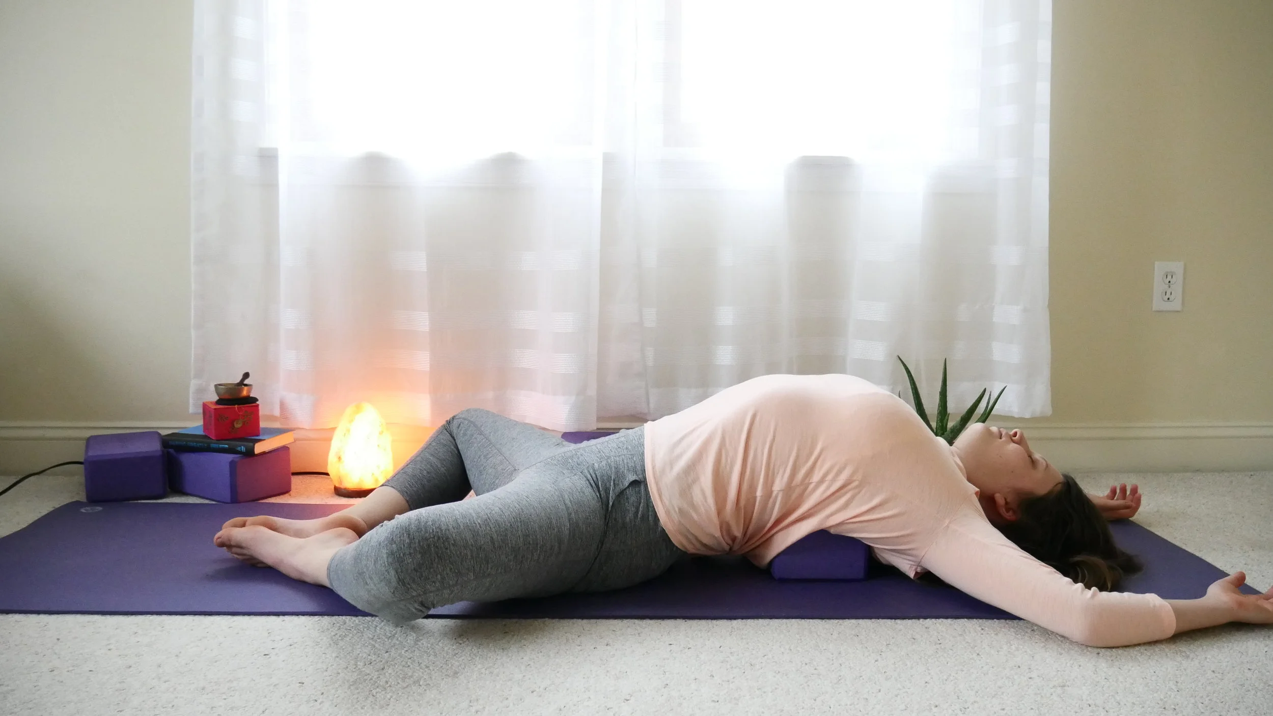 Supta Baddha Konasana (Reclining Bound Angel Pose)