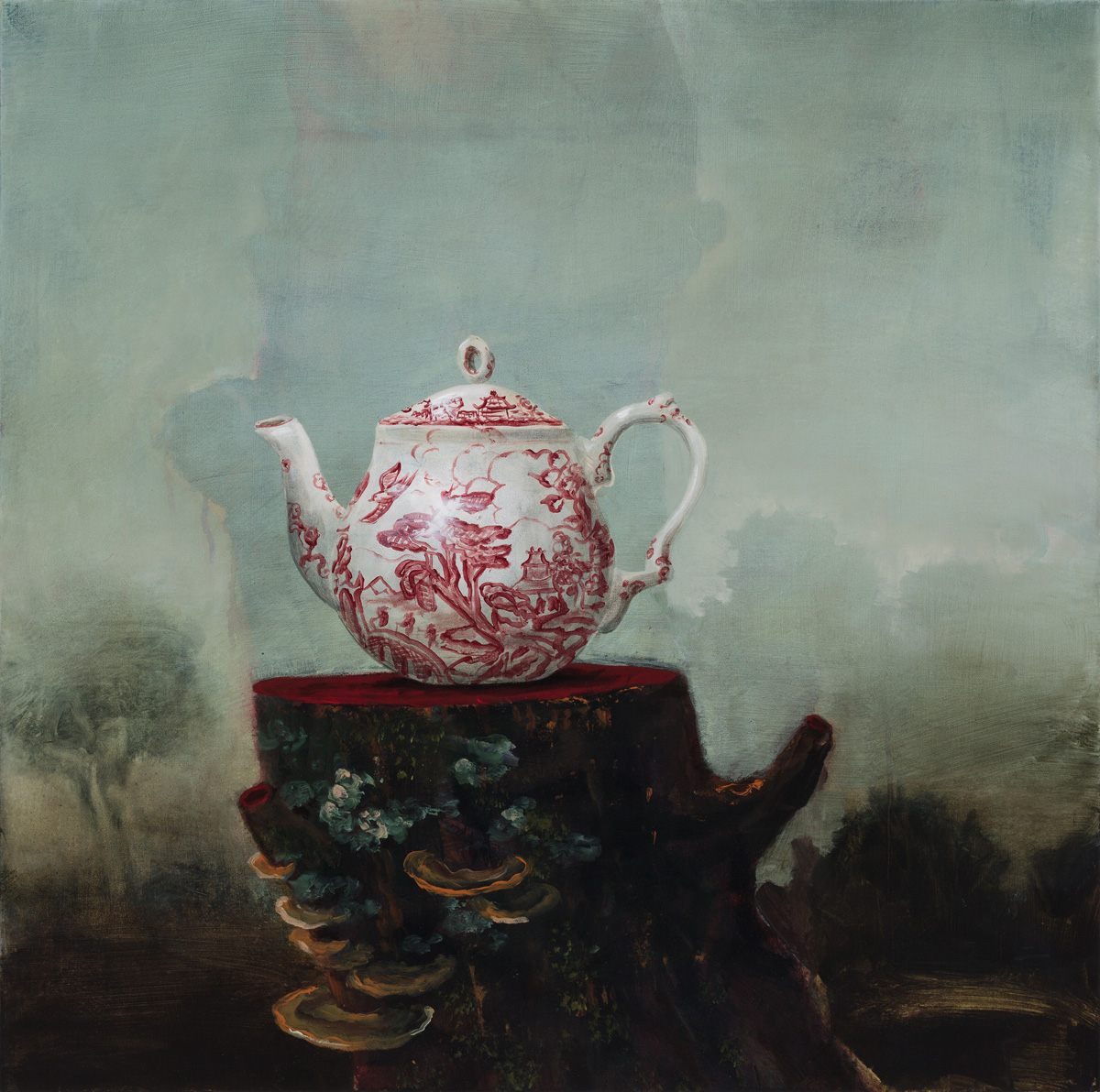 Tea With Ghosts, 30"x30"