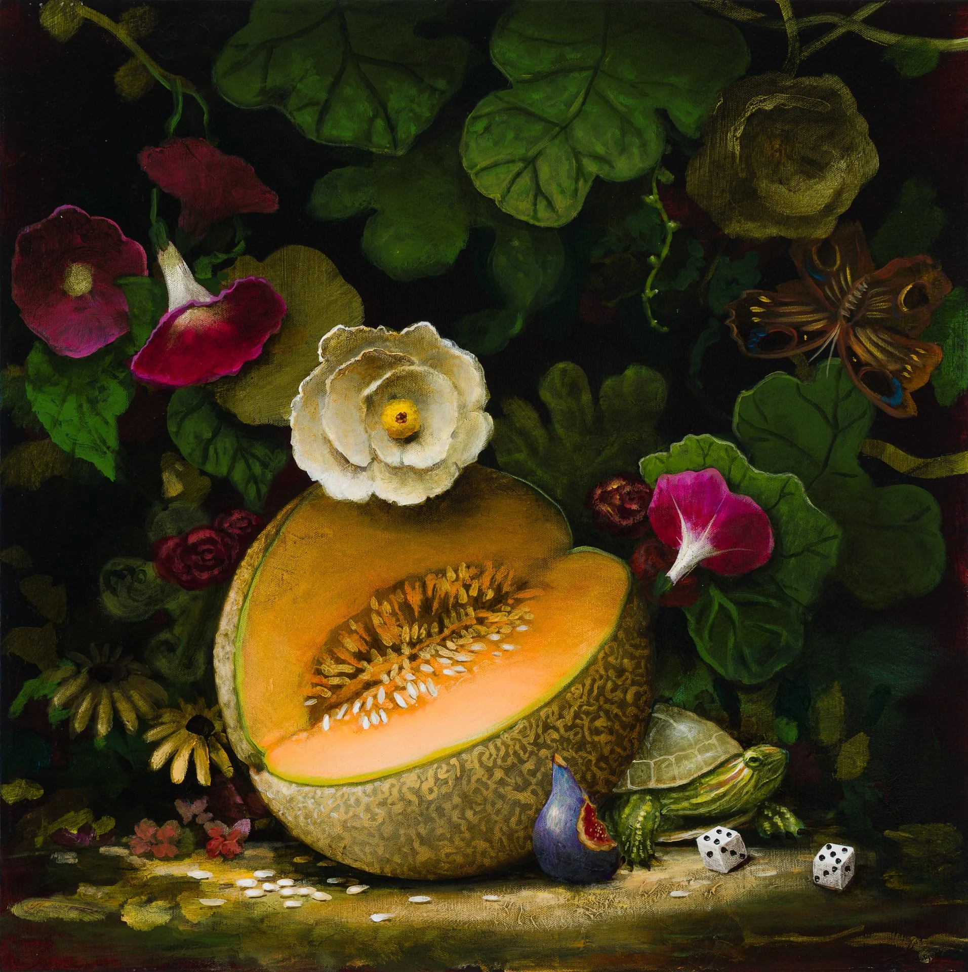 The Marvel of 10,000 Cantaloupes, 24"x24"