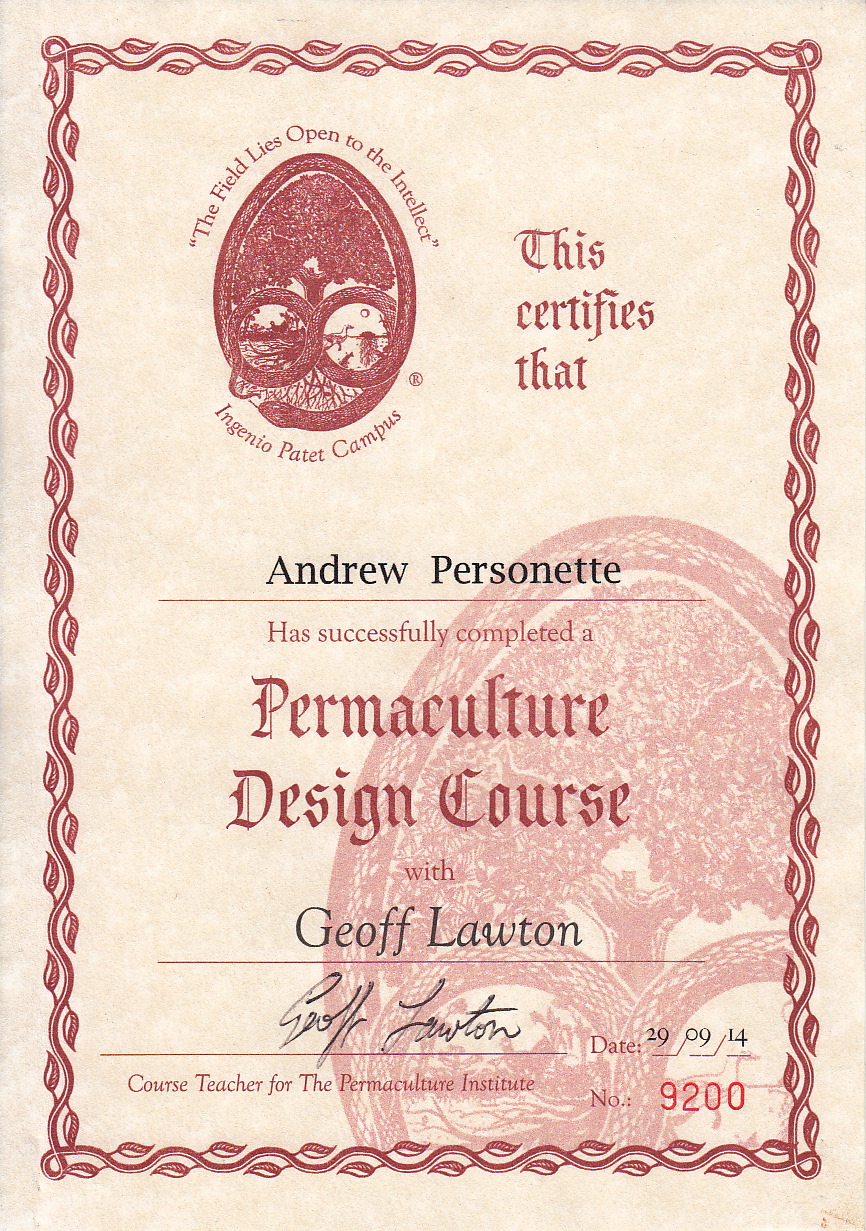 Permaculture Design Certification