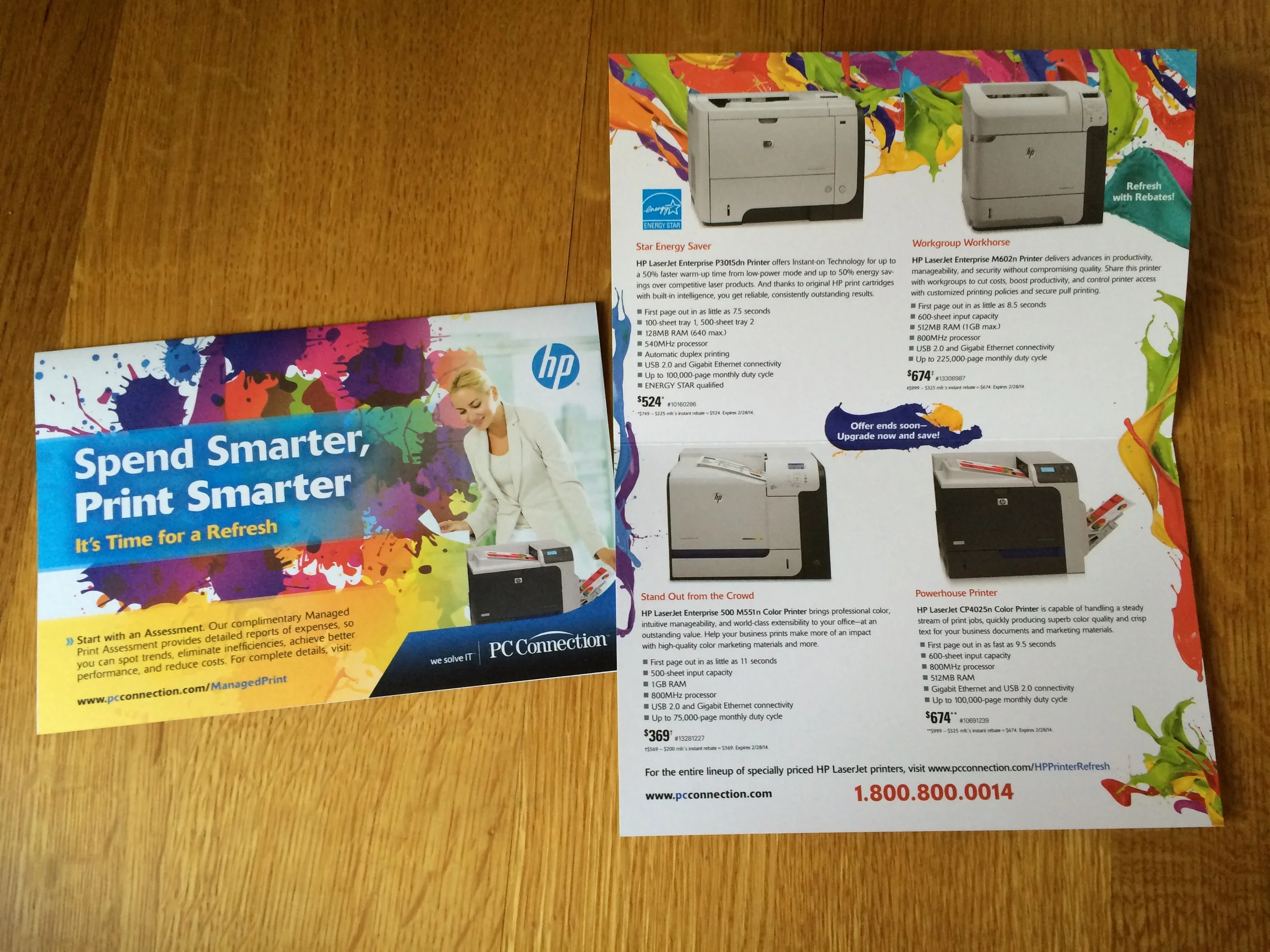  9" x 6" (two-fold) Client:&nbsp;PC Connection, Inc. Date: January 2014 