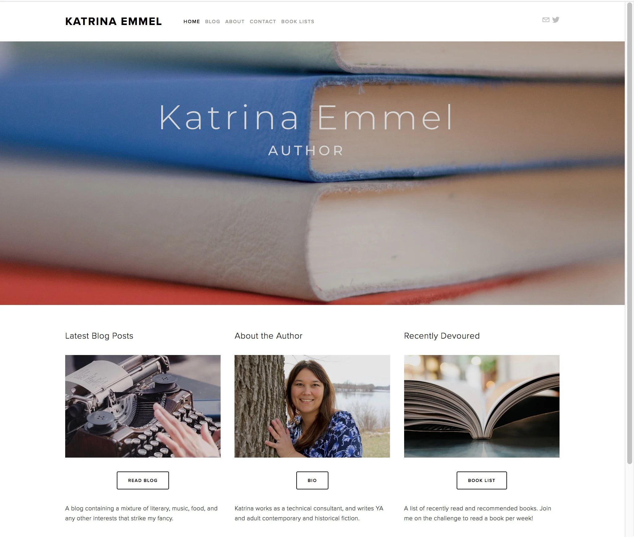  Client: Katrina Emmel Date: May 2018 Site:  www.katrinaemmel.com  