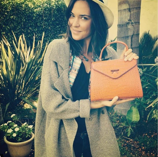 Odette Annable loves her Hayden Lasher Elene Belgian Bag.