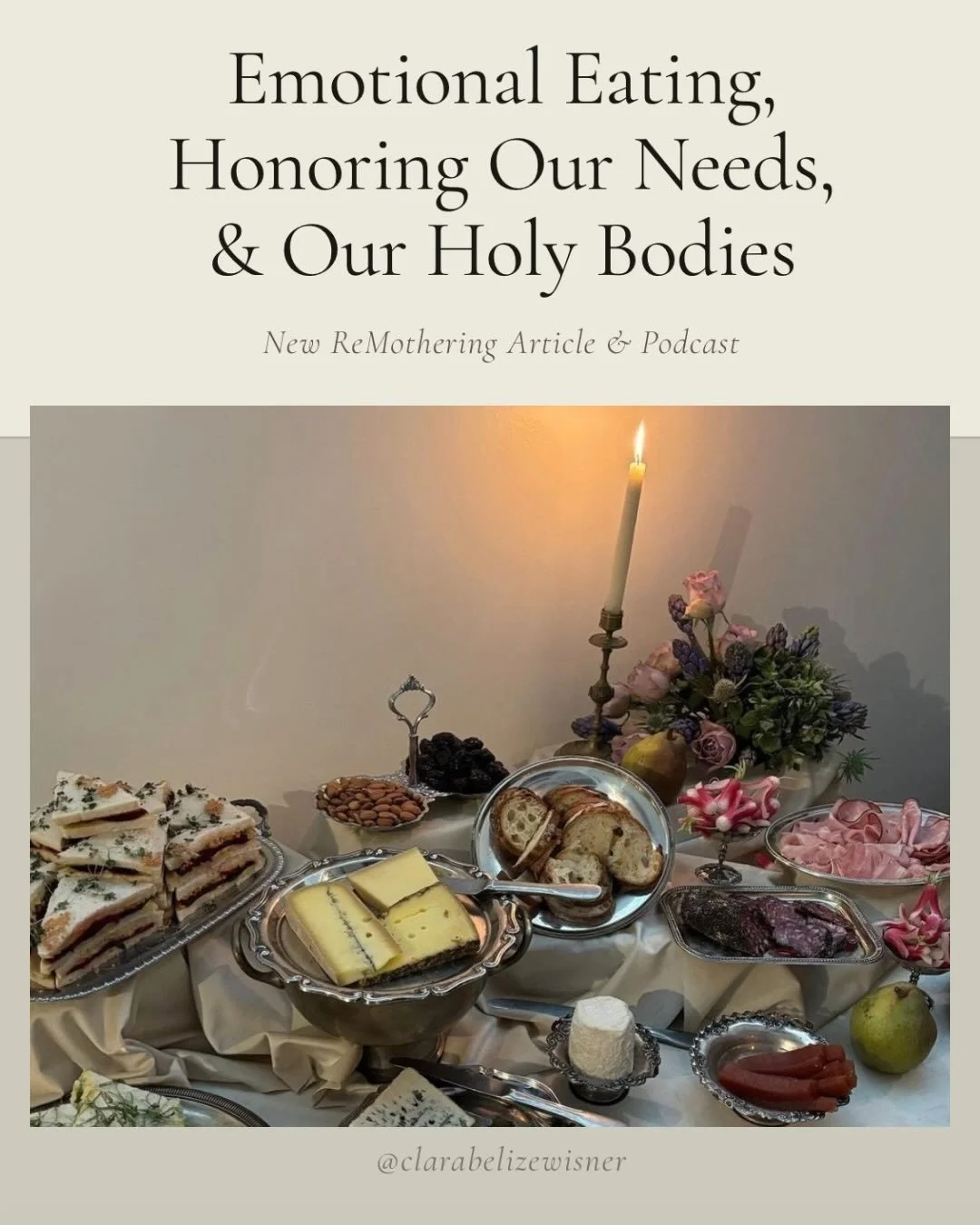 7 quotes from the most recent Re-Mothering article &amp; podcast about emotional eating. 

A popular spiritual teacher, Mami Onami, recently wrote an article about how she identified, and has subsequently stopped; &ldquo;emotional eating.&rdquo; She 