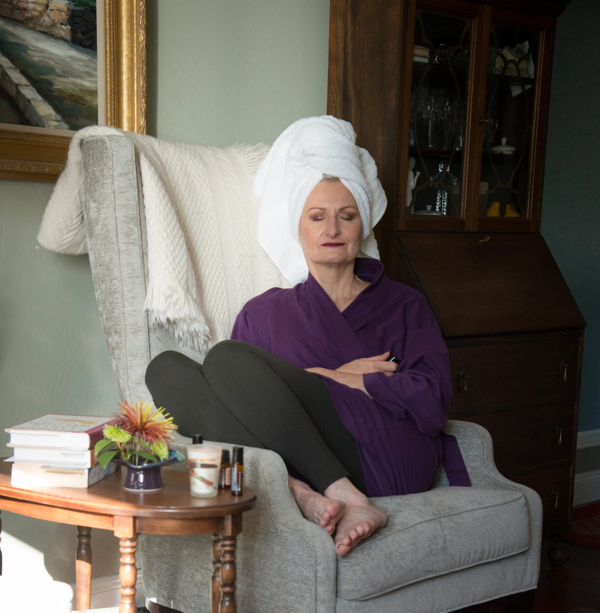 Mindful in full make up!