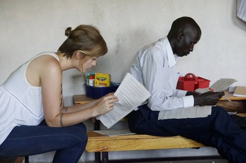 Kaitlyn is a 7th grade English Teacher at The Academy in Westminster, CO but has never taught a class at our school, Global Leaders. All her time was spent learning and sharing strategies with our highly qualified, talented teachers like Joshua.