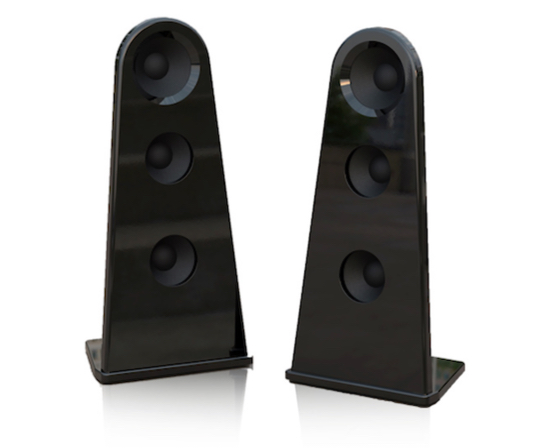 The Emerald Physics KCIIs shown in optional black Tri-coat, a $1200.00 upgraded optional finish