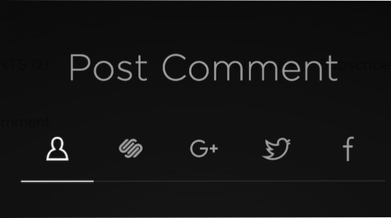 Prefer to post with the information provided by your favourite social media platform like Twitter and Facebook? Just click on the correct icon and post your comment. 