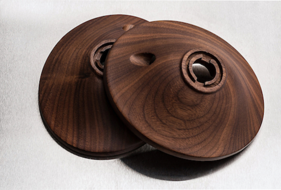 Solid walnut ear cups are the visual highlight of the Classic 99 model. 