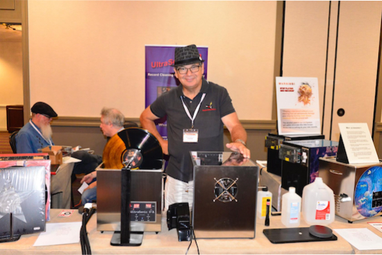 Record-Cleaning in action by UltraSonic Record’s happy-go-lucky David Ratliff: UltraSonic V-8, with the new Triple Turbo Filter ($1595).