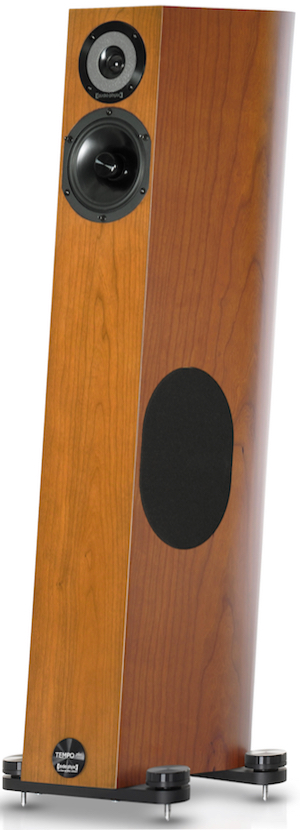 In cherry finish. With attached ' Magnetic Sound Optimizers '. 