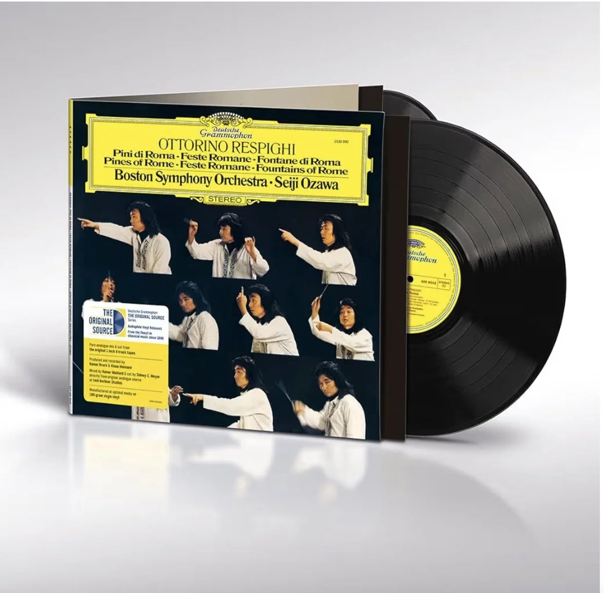 Pines of Rome, Feste Romane, Fountains of Rome: Boston Symphony Orchestra conducted by Seiji Ozawa—DG The Original Source vinyl reissue [2026]