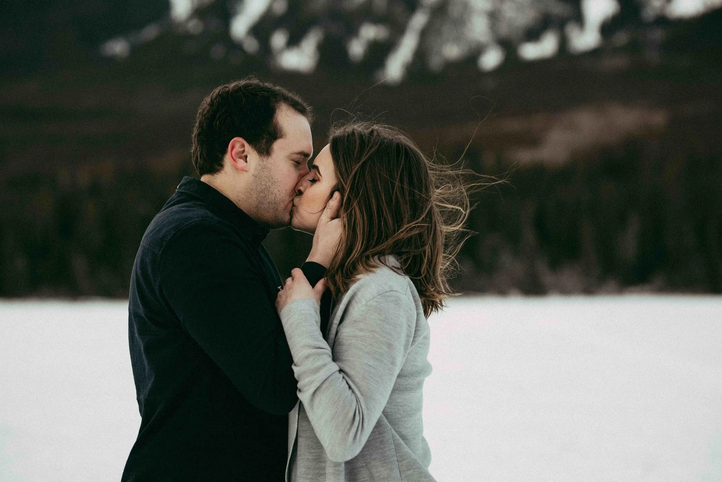 Sarah + Nick | Winter Mountain Engagement (shot with Cypress and Cedar Photography)