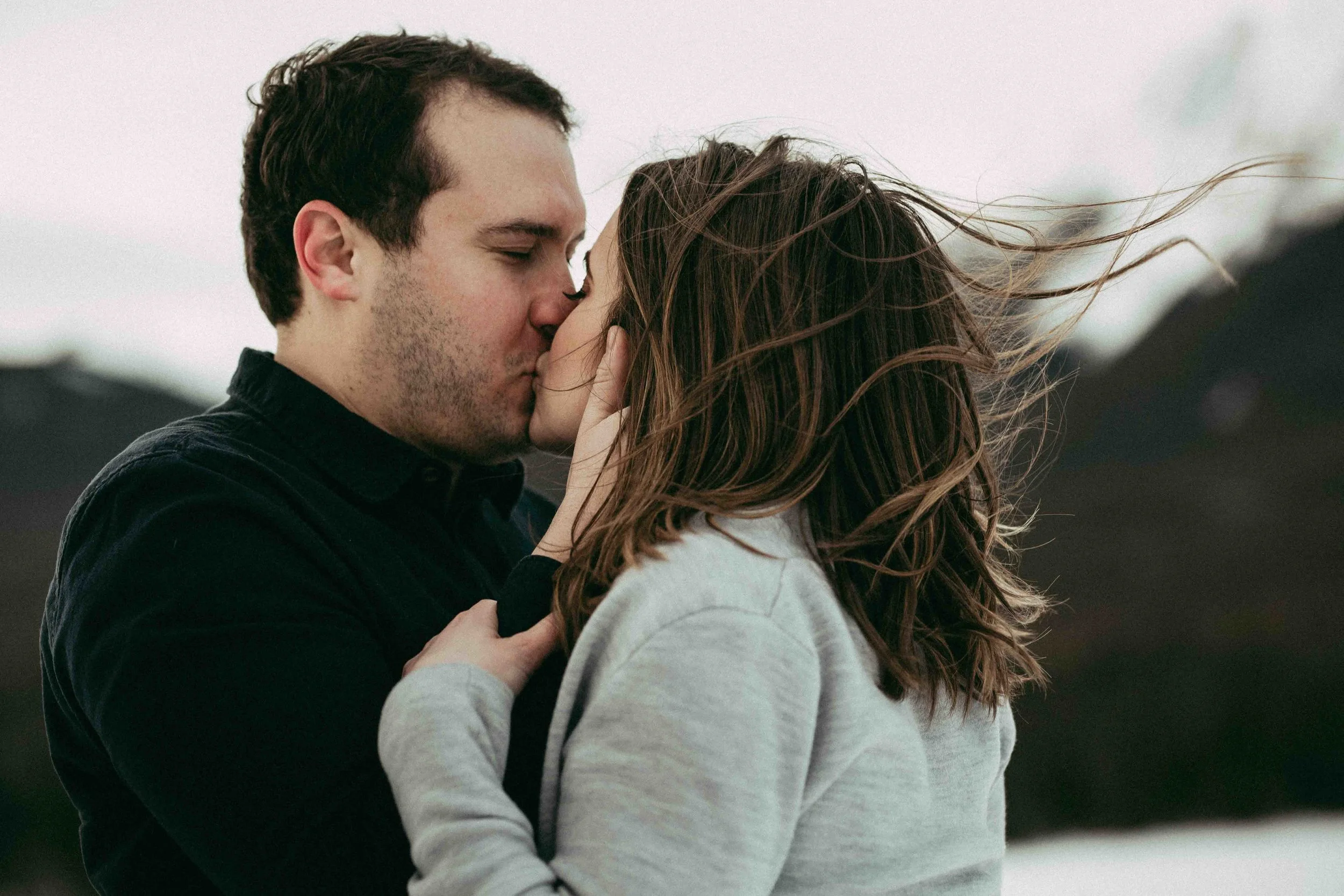 Sarah + Nick | Winter Mountain Engagement (shot with Cypress and Cedar Photography)