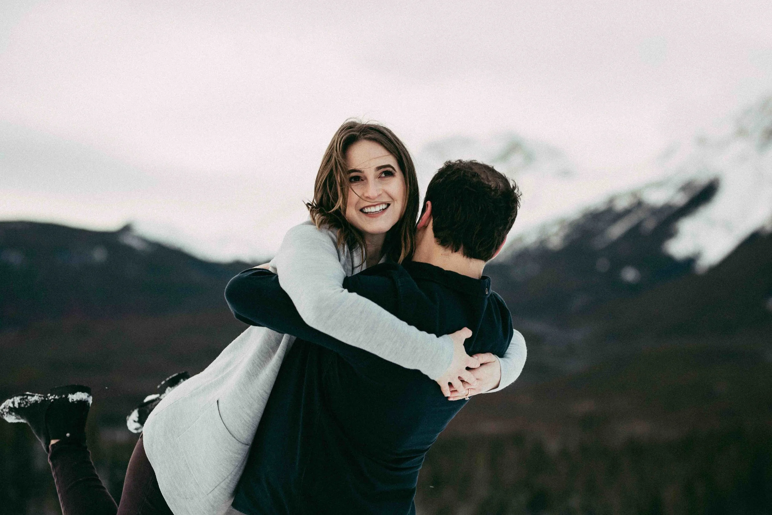 Sarah + Nick | Winter Mountain Engagement (shot with Cypress and Cedar Photography)