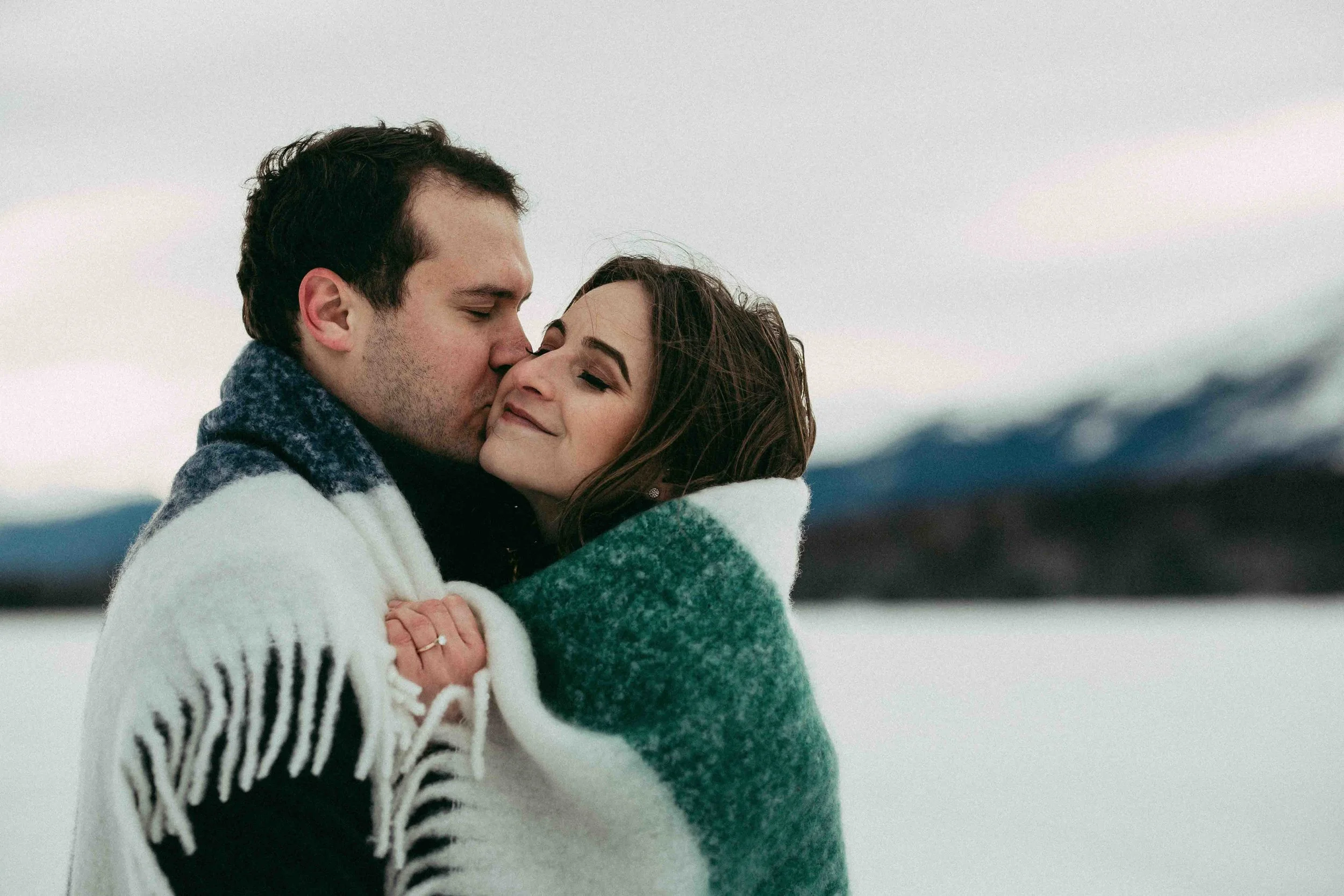 Sarah + Nick | Winter Mountain Engagement (shot with Cypress and Cedar Photography)