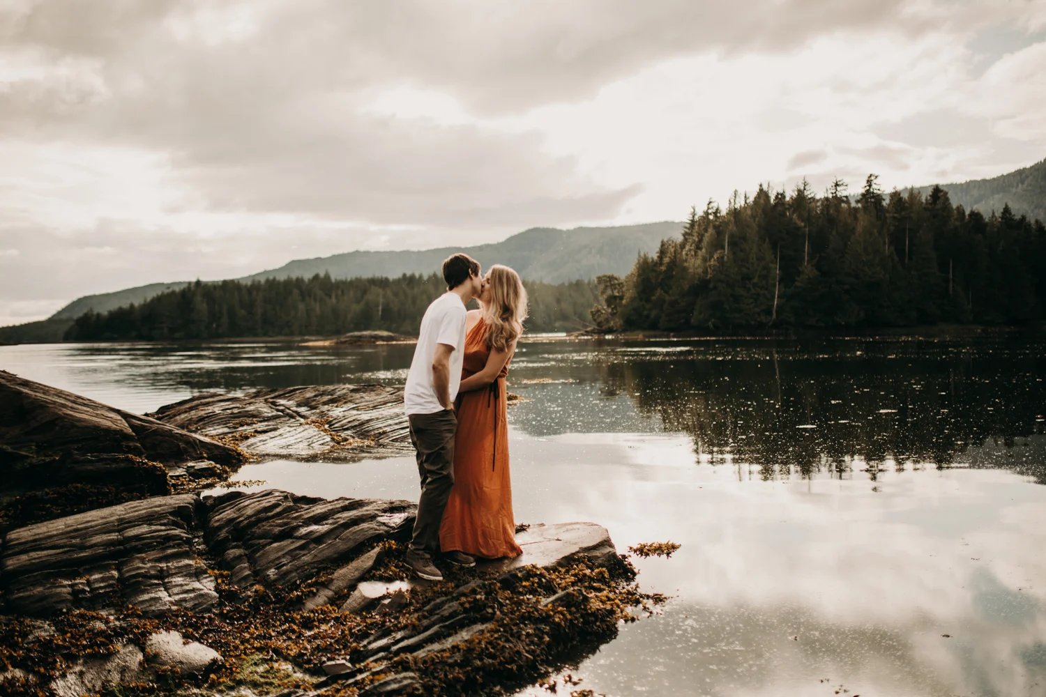 Northern B.C. Oceanside Engagement | Tessa + Tyler