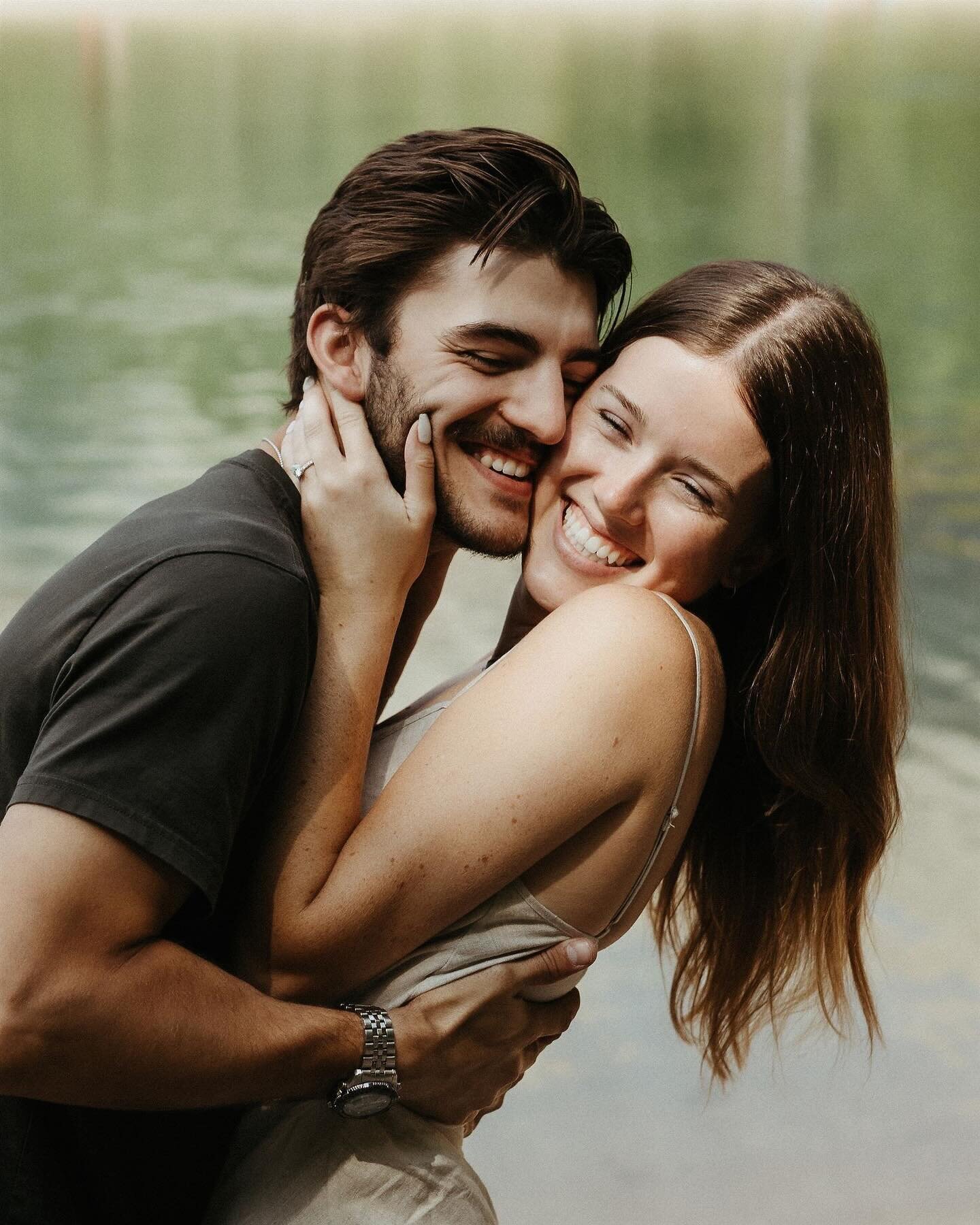 I love proposal stories. 

Andy and Danielle are woke up dark and early to drive to the mountains for a surprise getaway he&rsquo;d been planning. The first stop was a serene pond amidst the Rockies. 

I was there too, &ldquo;reading&rdquo; a book on