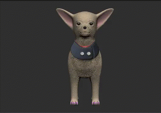 The Gigi harness rendered as a 3D model