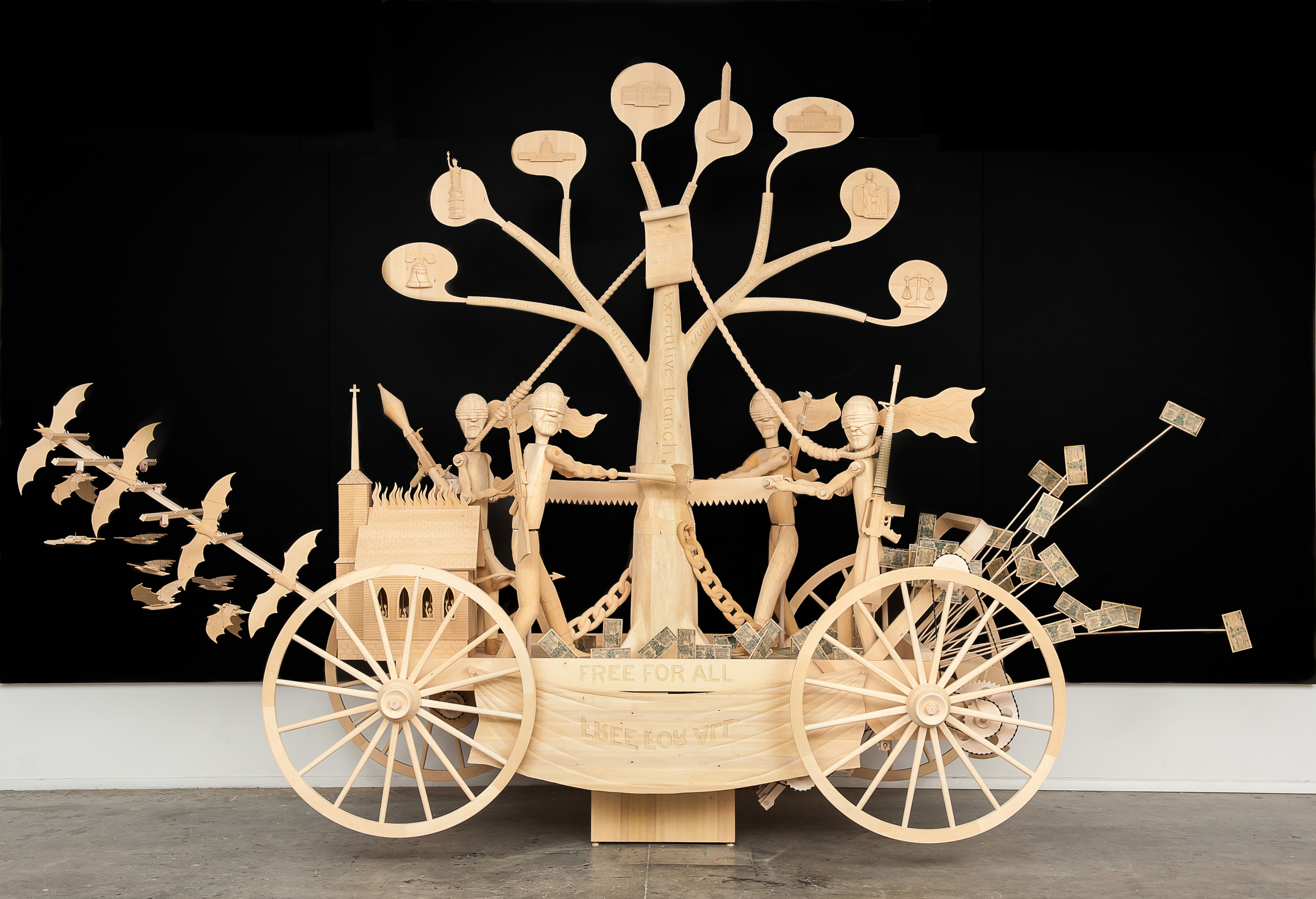 State of The Union, 2014 will be on exhibition with several other large kinetic sculptures at the Missoula Art Museum, 9/25/15 - 3/12/16 in Missoula, MT.